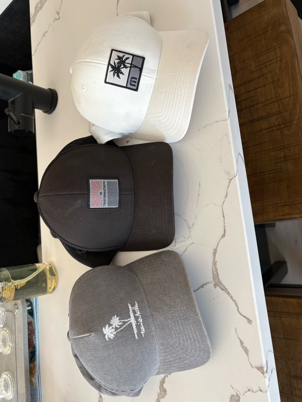 Travis Mathew Trucker Hats with Logo Patch